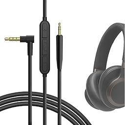 GEEKRIA Audio Cable with Mic Compatible with JBL Live 650BTNC 500BT Tune 770NC 760NC Headphones Cable, 2.5mm to 3.5mm Replacement Stereo Cord with Inline Microphone and Volume Control (4 ft/1.2 m)-49