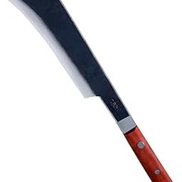 QATHAAL | Handmade Multi Purpose Heavy Size High Tempered Steel Traditional Kerala bllhook (8 Inch Blade) gripped Wooden Handle perumbavoor thalavetti-20