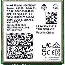 I Intel WiFi Card AC 9560 9560NGW 1.73 Gbps Dual Band 2.4G/5G 802.11ac NGFF WiFi Card Bluetooth 5.1 L41693-001 5W10V25772-11