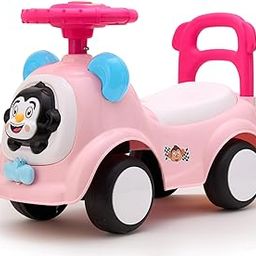 Amazon Brand - Jam & Honey Ride-on Car for Kids | for 24+ Months | Push Car with Backrest | Under Seat Storage | Indoor or Outdoor Toy | BIS Approved | Safe and Fun Toy (Pink)-53