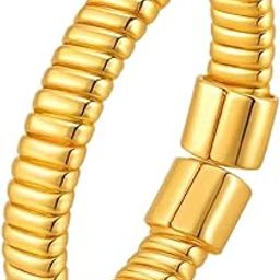 Minimalist Textured Stackable Ring for Women | 18K Yellow Gold Plated | Anti-Tarnish, Waterproof & Hypoallergenic | Everyday Wear Demi-Fine Jewellery | Premium Gift Packaging-image-9