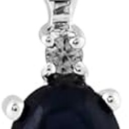 Natural Blue Star Sapphire Oval Cabochon Pendant With Chain In 925 Sterling Silver | 925 Stamp Jewelry | Gifts For Women-image-6