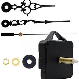 LOOM TREE® 2Xdiy Wall Quartz Clock Movement Mechanism Replacement Parts Flower Black | Home D?©cor | Clocks | Replacement Parts & Tools-picture-32