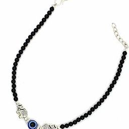 Beaded Evil Eye Anklets For Women | Adjustable Length | Boho Chic Foot Jewellry-image-31