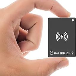 KZO Wallet Tracker Card Rechargeable Air Tag Card, Works with Apple Find My APP (iOS Only), IP68 Waterproof, for Luggage Tags, Purses, Passports, Keys and More-picture-16