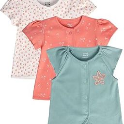 Mini Klub Girls White/Green/Red Front Open Vest Girls White/Green/Red Front Open Vest (Pack of 3)-image-49