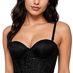 Vintage Lace Corset Bustier Top with Sweetheart Neckline, Adjustable Straps Top For Women-image-32