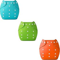 Kalra Magic Solid Reusable Cloth Diapers | Adjustable, Leak-Proof & Absorbent Diapers For Unisex Small baby girls and Boys, Infant & New Born Baby (Pack of 3, Multicolor)-image-41