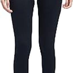 Women High Rise Cotton Ess 3S Tight, Training Tights, Black/White, Small Fit Type : Skinny Fit-7