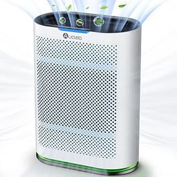 Air Purifiers for Home Large Room Cover 2,100 Ft²,with Air Quality Monitor & Aromatherapy,Auto H13 Air Purifier Removes Pets Hair Dust Smoke Odor,with 7 Colors Light(blue)-picture-17