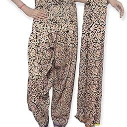 KRISHIV Woman's Printed Cotton Patiala Salwar with Dupatta || Patiala || Patiyala Cotton Patiala || Free Size Multicolour-image-55