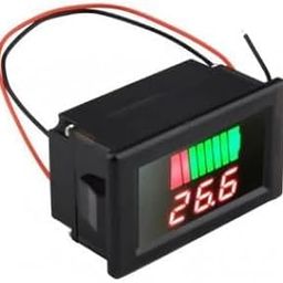croptronia 12V-60V Dc Lead-Acid Digital Battery Capacity Indicator Charge Tester Voltmeter (Pack Of 1) - Black-12