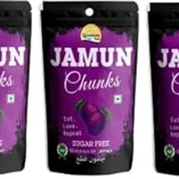 Kamdhenu Foods Dried Fruit Jamun Chunks Healthy Candy | Snacks, Pack of 3 | 100gm Each-image-60