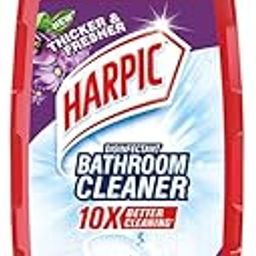 Harpic Bathroom Cleaner Liquid, Floral - 1 Litre | New Thicker Bathroom Floor Cleaner | Red Harpic Bottle-picture-22
