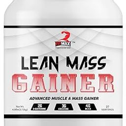 FitMax Lean Mass Gainer, Advanced Muscle and Mass Gainer, 2G L-Glutamine, 3G Creatine, 4g BCAA (2.72 kg, Cookies and Cream)-image-18