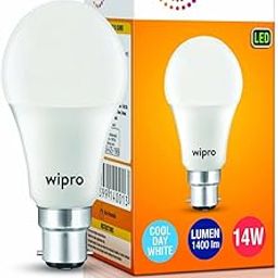 Wipro Garnet Base B22 14-Watt LED Bulb (Cool Day Light)-image-2