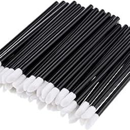 Beauté Secrets Disposable Lip Brush Pack of 50 | Lipstick & Lip Gloss Wands | Eyeshadow Brushes | Travel-Friendly Makeup Brushes | Makeup Accessories-50