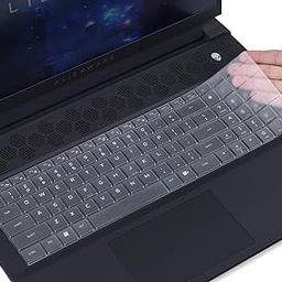 OJOS Keyboard Cover Skin for Dell Alienware M18 R2 / Alienware M18 R1 Gaming Laptop, 18 Inch Dell Alienware M18 Keyboard Protector, Alienware M18 R2 Accessories Skin, TPU Clear-image-15