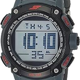 SF Digital Dial Plastic Strap Watch for Men-NS77073PP02/NT77073PP02-47