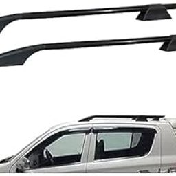Malik AUTO Exclusive Car Stylish Roof Rails (Drill Free) in Rocket Curve Design (Type E) in Black Colour with Both Legs in Black Alto 800-14