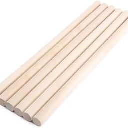 Prescent Round Long Wooden Dowels Sticks 30 cm and 10 MM in Thickness for Crafts, Cake Dowels, Home Décor, DIY Projects, and Much More (Pack of 4, 30cm x 10mm)-27