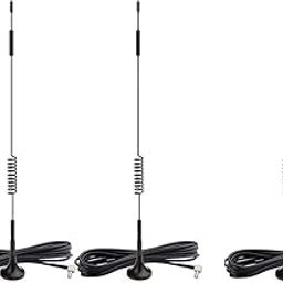 NISTECH 5dbi Magnetic Base Antenna for with TS9 Male Right Angle (Pack of 3) xternal 4G LTE for WiFi MiFi Hotspot WCDMA, Omni Direction USB Modem Aircards and LTE, CCTV 10Ft. RG-174 Cable-picture-19