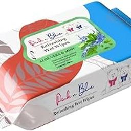 PINK N BLUE® Hydrate + Cleanse Naturally Scented Wipes | Refreshing wipes | Cleansing Multi-Tasking Wipes | 99% Water, Plant-Based, Hypoallergenic | Aqua Splash, 25 Count-image-8