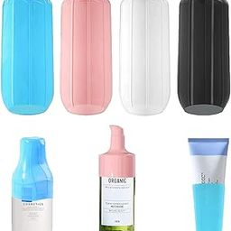 ARRANT UNIQUE 4pcs Leakproof Sleeves for Travel Bottles for Toiletries, Reusable Silicone Covers Anti-leak Elastic Sleeves for Travel Container Spray Bottles-32