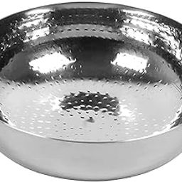 KC Sandwich Bottom Heavy Guage Stainless Steel Hammered Tasla, Without Handle Kadhai Cookware(2500 ML)-image-10