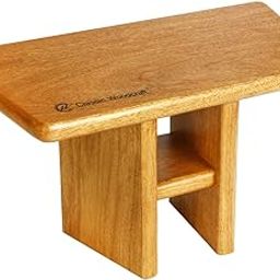 Classic Woodcraft Handcrafted Wooden Meditation Bench for Comfort & Support | Compact & Lightweight Design | Ideal for Spiritual Practice | Durable & Sustainable Wood (16" L X 7" W X 9" H)-image-3