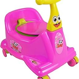 Playmore 2 in 1 Potty Scooter, Baby Potty Seat for 0 to 5 years, Baby Potty Training Seat with Wheels, Baby Potty Chair, Potty Seat For Kids, Detachable Potty Bowl, Toilet Seat For Kids (Pink)-image-105