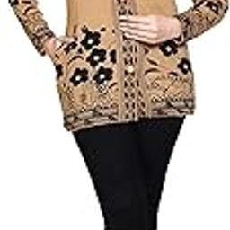 Women Sweater for Winter Woolen Acrylic Full Sleeves Round Neck Floral Design Stylish Cardigan Sweater for Winter Season |Beige01, L | GL00076_Being01__L-image-41