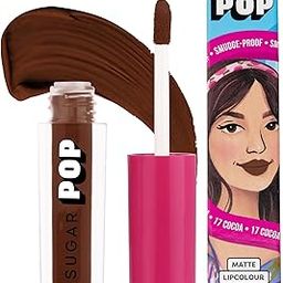 SUGAR POP Matte Lipcolour | Lasts Upto 8 hrs l Brown Lipstick for Women l Vitamin E Infused | Non-Drying, Smudge Proof, Long Lasting | 1.6ml - 17 Cocoa-23