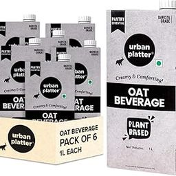 Urban Platter Oat Beverage, 1L (Pack of 6) (OatWOW | Plant Based | Barista Grade | Daily Pantry Essential | Creamy and Delicious)-10