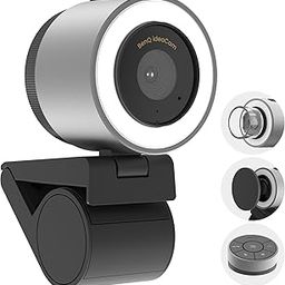 BenQ Ideacam S1 Pro,Webcam with Noise Canceling Microphone & Light,Webcam to Document Cameras & Macro View,USB Web Cam Compatible for Computer,Video Streaming,15X Zoom Lens,Privacy Cover-Optical,Grey-22