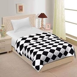 WONDERLOOK 100% Super Soft Reversible Design Dohar I AC Blanket I Blanket for All Season I Gifting (Single, Black & White)-image-72