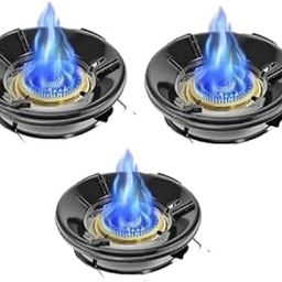 FROOMYGO gas stove burner stand gas chula burner gas saver jali ring fire & windproof energy saving, gas chula support stand gas stove-gas saver jali (Pack of 3)-image-92