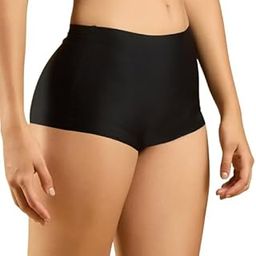 High-Waisted Seamless Boyshort Underwear, Black, Comfortable Stretch Fit (Free Size: 30 to 34)-image-98