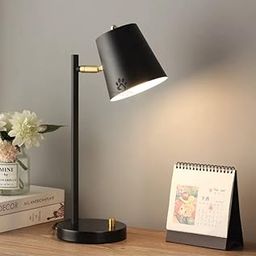 Mufasa Black Gold Finish Modern Study Lamp, Desk Lamp Table Lamp Best for Home Office Kids Room Library with On/Off Switch (48CM Height) (Bulb Not Included)-3