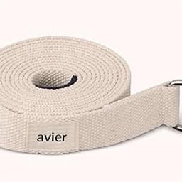 100% Cotton Yoga Strap Belt for Women and Men - 8 Ft. Yoga Strap for Stretching with Extra Safe Adjustable D-Ring Buckle - Durable and Comfy Texture - Perfect for Your Yoga Session (Off White)-10
