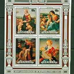 Zaire 1983 Christmas Paintings Raphael Madonna Stamps M/s MNH-17