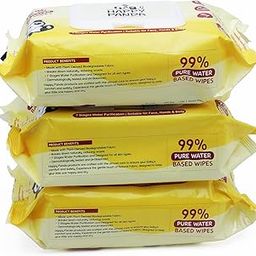 Baby Wet Wipes (Pack of 3) 216 wipes 99% Pure Water-Based, Enriched with Almond Oil, Sunflower Seed & Calendula. Biodegradable, Alcohol-Free, Fragrance-Free, Dermatologically Tested, Extra Thick (3x)-image-25