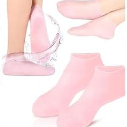Silicone Moisturizing Glove Set, Reusable Silicone Soft Gloves, Aloe Lotion Gloves for Repairing Dry Cracked (Pcs 1 / Multicolor)-10