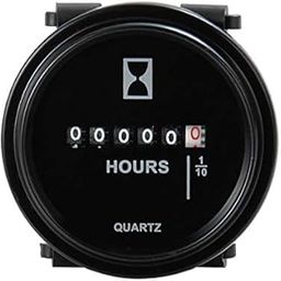 Mechanical Round Hour Meter AC DC 12V 24V 36V 48V 60V 72V Quartz Hour Meter for Marine Engine Truck Snowmobile Boat Generators Tractor Lawn Mower Golf Carts Forklift-image-26