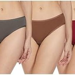Solid Low Rise Cotton Bikini Panty Pack(Pack of 3)-picture-21