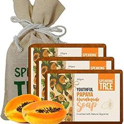 Speaking Tree Youthful Papaya Handmade Soap (Pack of 3)-image-5