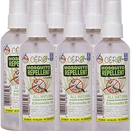 CERO Herbal 100% Natural Mosquito Guard (100ml) Travel Size Pack Of 6-image-3