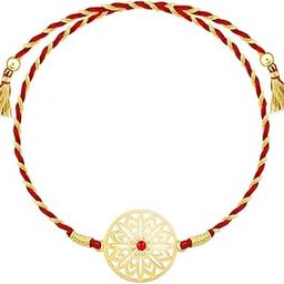 925 Silver Golden Sunstar Rakhi|Raksha Bandhan Rakhi for Brother | Gift for Men & Boys| With Certificate of Authenticity and 925 Stamp-9