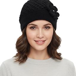 zacharias Women's Winter Woolen Skull Regular Fit Cap m2 (Black_Free Size) (Pack of 1)-picture-44