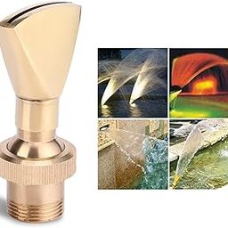 Restokki Fountain Nozzle Heads, Fan Spray Nozzle, Pond Fountain Head, 1/2" DN15 3/4" DN20 Fan Shaped Brass Fountain Nozzle Sprinkler Spray Head, Pool Aerator Nozzle-image-25